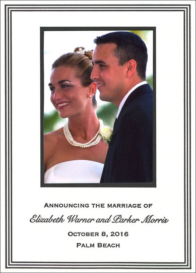 Grand Border Photo Letterpress Cards